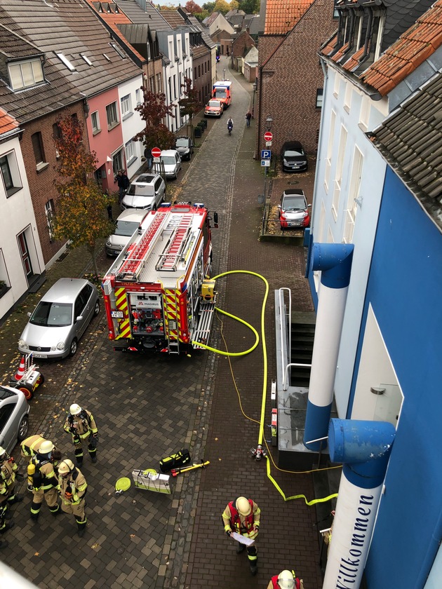 FW Xanten: Brand in einem Hotel