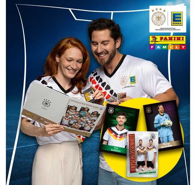 Exklusiv im Lebensmitteleinzelhandel: EDEKA startet als Ern&auml;hrungspartner der M&auml;nner-Nationalmannschaft die gro&szlig;e WM-Offensive