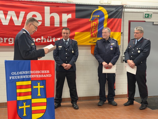 FW-OLL: Vertreterversammlung des Kreisfeuerwehrverbandes Landkreis Oldenburg: R&uuml;ckblick auf ein einsatzreiches Jahr