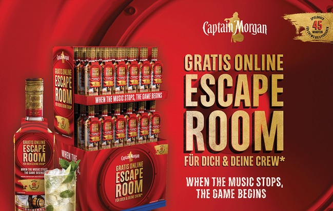 DIAGEO PM: Captain Morgan Escape-Room-Promotion für den Handel