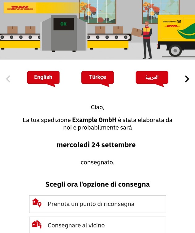 PM: Mehrsprachige Paketankündigung: DHL erweitert Service für Kundinnen und Kunden