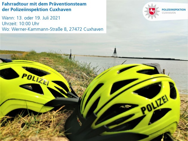 POL-CUX: Noch Plätze frei - Fahrradtour des Präventionsteams +++ Verkehrsunfallflucht - Zeugen gesucht!