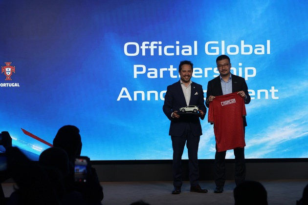 Changan Automobile gibt globale strategische Partnerschaft mit der portugiesischen Fußballnationalmannschaft bekannt