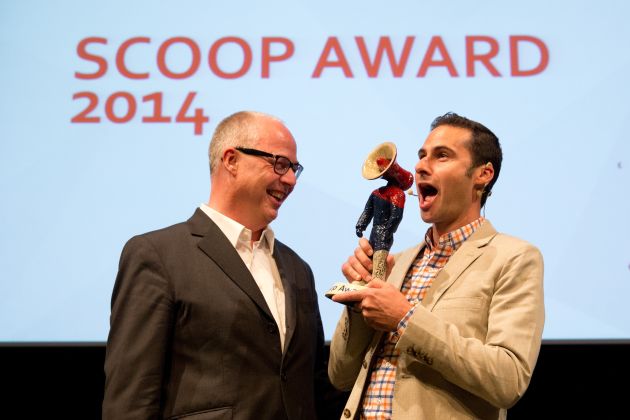 Burt Herman erhält den ersten scoop Award (FOTO)