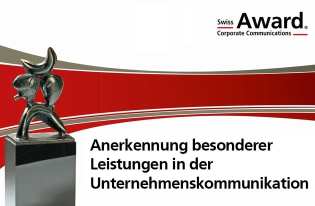 Award Corporate Communications: Das sind die Nominierten f&uuml;r den Swiss Award Communications 2016
