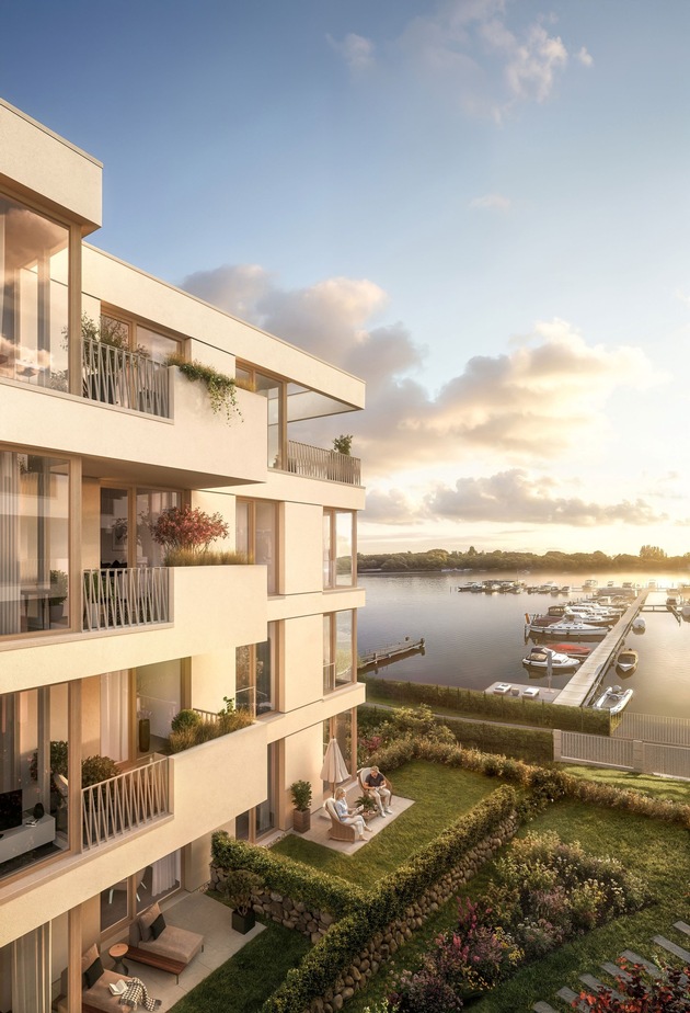 BAUWERT AG startet Vertrieb f&uuml;r Wohnensemble KAI in Berlin &ndash; Wohnen am Wasser auf der Halbinsel Stralau