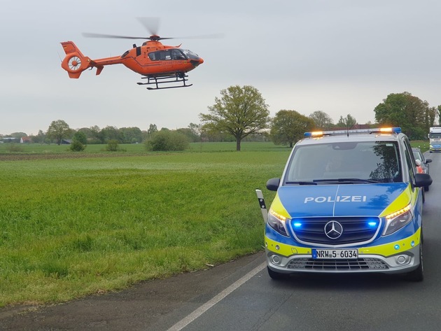 POL-MI: Zwei Personen in Lebensgefahr und mehrere Schwerverletzte nach Unfall in Friedewalde