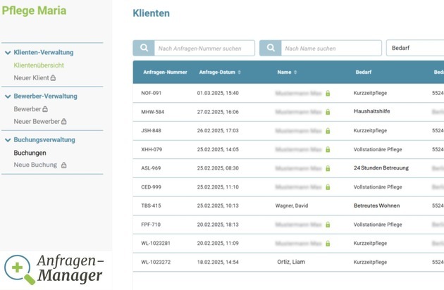 Revolution im digitalen Aufnahmemanagement: Verbund Pflegehilfe stellt den Anfragen-Manager vor