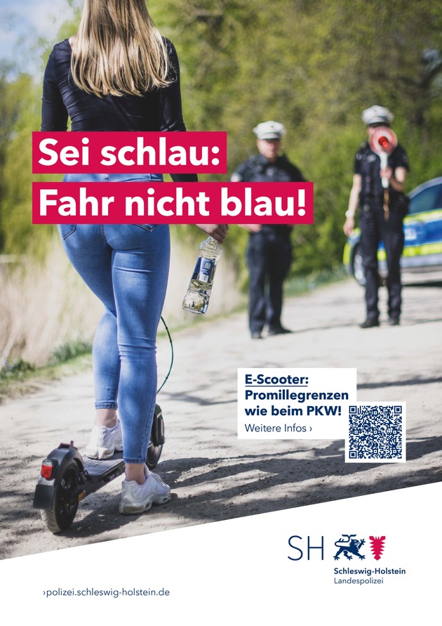 POL-HL: Polizeidirektion Lübeck / Sei schlau: Fahr&#039; nicht blau! - Polizei setzt auf Prävention im Zuge der Mobilitätswende
