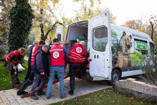 QUATRE PATTES sauve le dernier «ours de restaurant» d&#039;Albanie