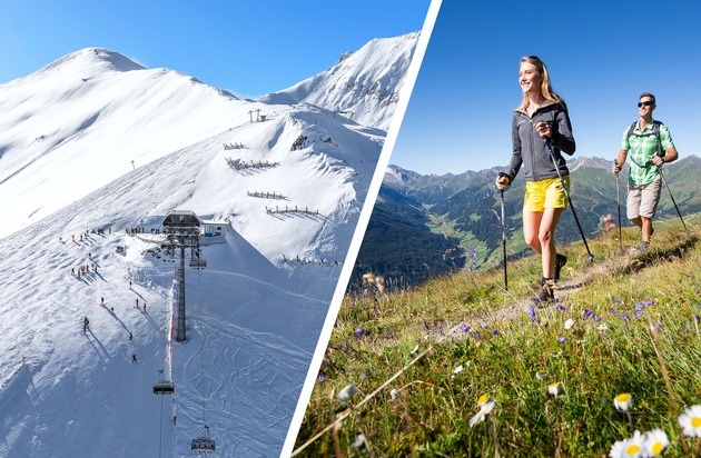 Winter trifft Frühling - ein einmaliges Erlebnis am Hintertuxer Gletscher