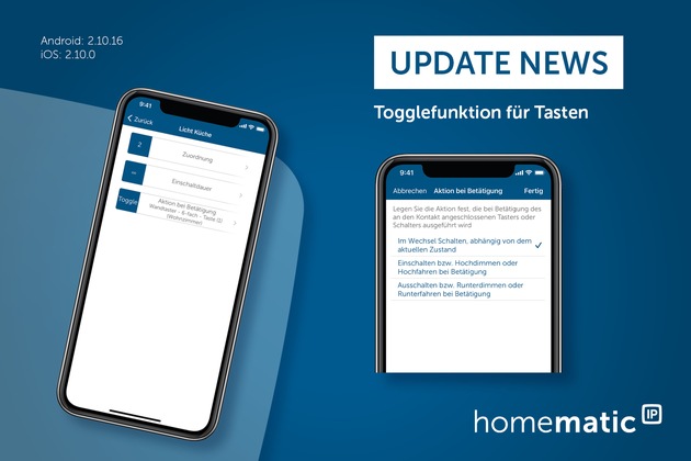 Homematic IP App Update bringt praktische Toggle-Funktion und Korrosionsschutz