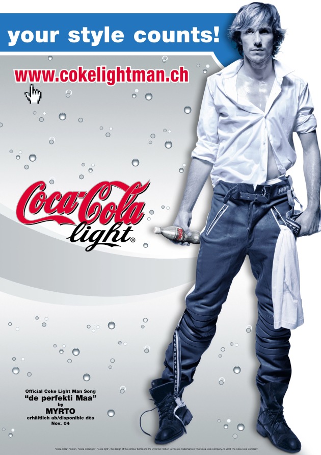 Die Schweiz wählt den Coke light Man 2004