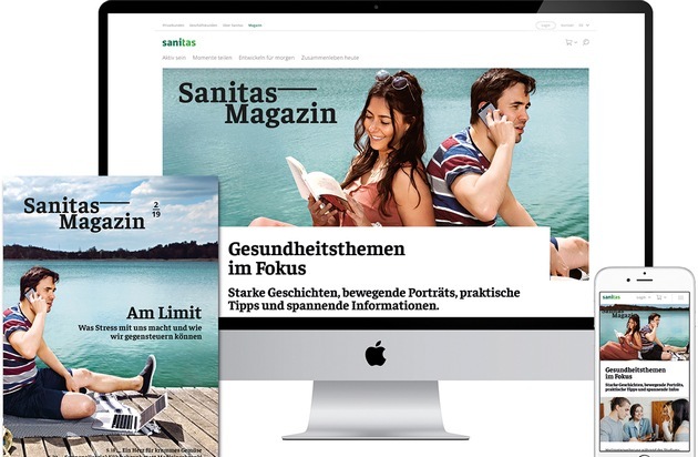 Sanitas Krankenversicherung: Sanitas Magazin: Print-Redesign und Lancierung Online-Magazin