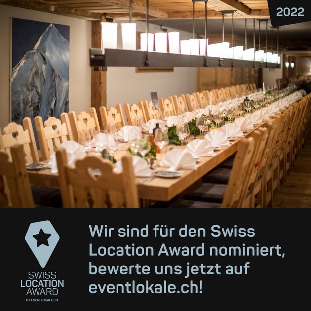 Madrisa-Hof erneut für den Swiss Location Award® nominiert.