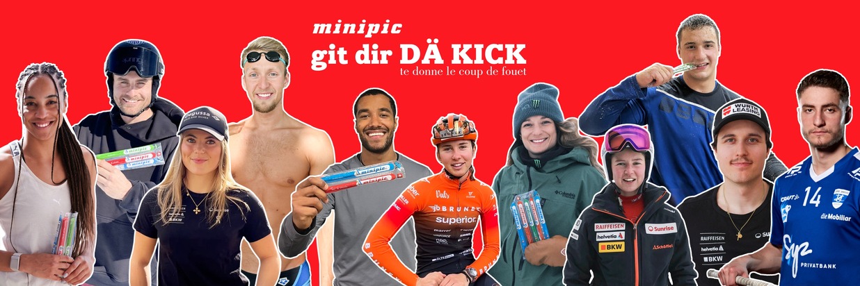 Schweizer Athleten-Team geht neu für minipic an den Start