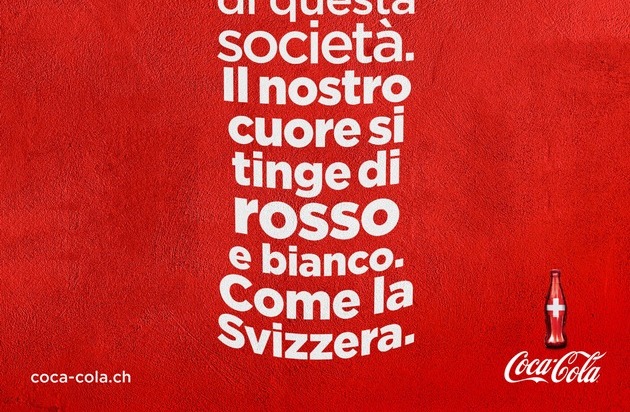 Coca-Cola Schweiz GmbH: Coca-Cola scende in campo per una Svizzera della diversità e senza discriminazioni