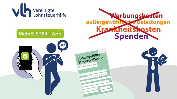 Vereinigte Lohnsteuerhilfe e.V. - VLH: Finanzverwaltung startet Steuererkl&auml;rung per App: VLH warnt vor Grenzen