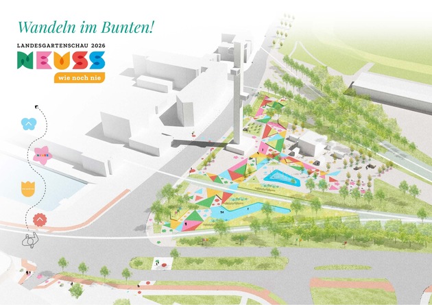 Der Wendersplatz in Neuss wird zum Entrée der Landesgartenschau 2026