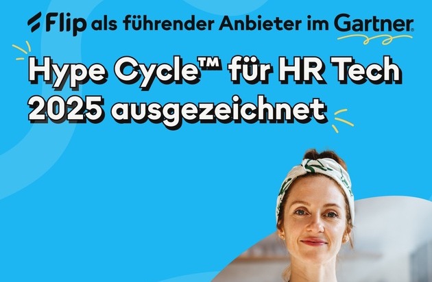 Flip GmbH: Flip als führender Anbieter im Gartner® Hype Cycle(TM) für HR-Technologie 2025 ausgezeichnet