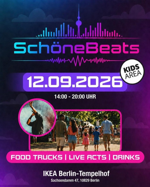 Die Vielfalt Berlins feiern: SchöneBeats-Familien-Festival am 12.9.2026 in Tempelhof-Schöneberg