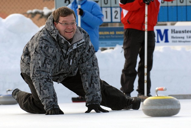 Extrem-Curling mit Stefan Raab in St. Moritz