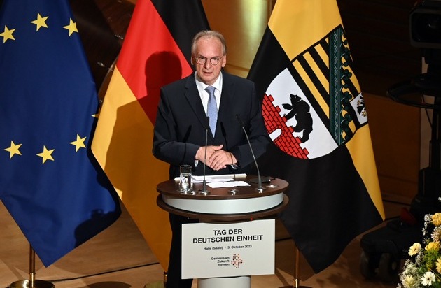 Tag der Deutschen Einheit: Haseloff: Deutsche Einheit ist ein Glücksfall der Geschichte