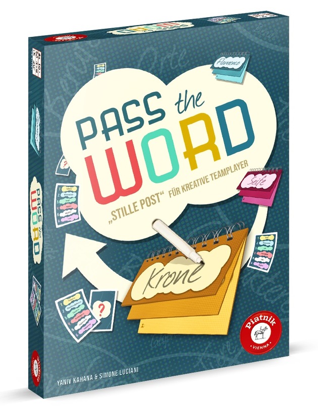 Pass the Word:  „Stille Post“ für kreative Teamplayer - Kooperatives Partyspiel von Piatnik