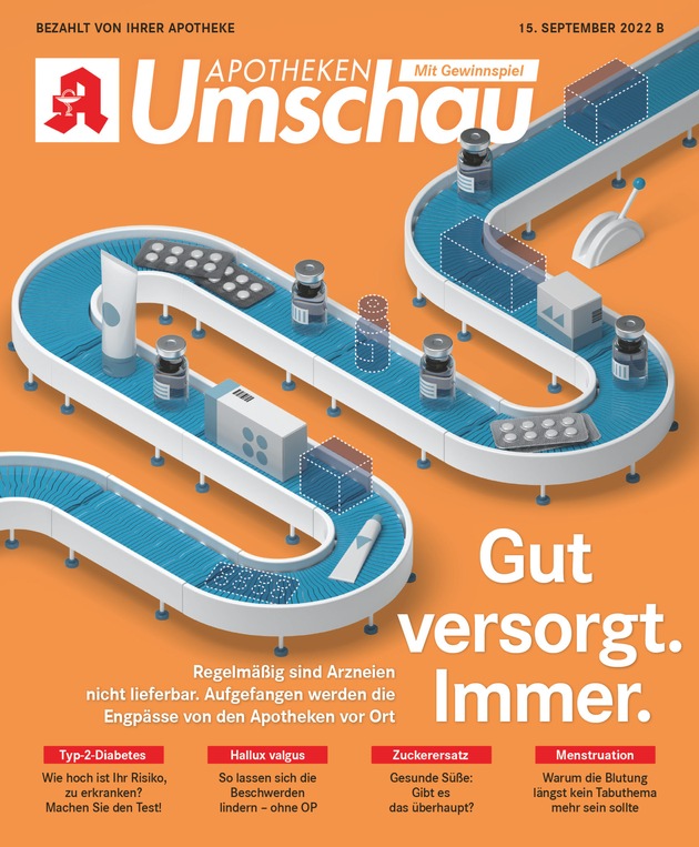 &quot;Apotheken-Favoriten 2022&quot;: Apotheken Umschau gewinnt als beliebteste Kundenzeitschrift der deutschen Apotheker:innen