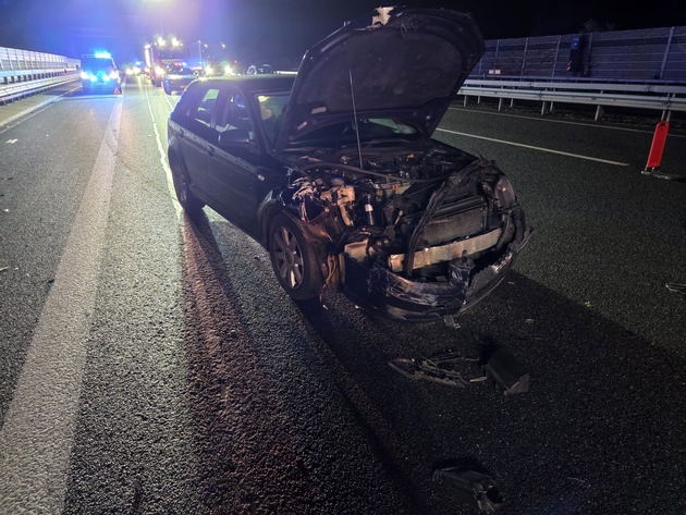 FW-ROW: Verkehrsunfall auf der BAB1 Richtung Bremen