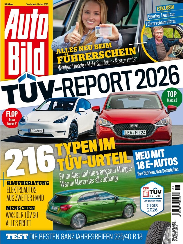 Gebrauchtwagen im Check: Neuer AutoBild TÜV-Report 2026