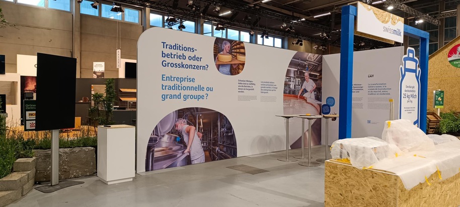 Sonderausstellung &bdquo;Wir sind Schweizer Milch&ldquo; im Gr&uuml;nen Zentrum an der BEA