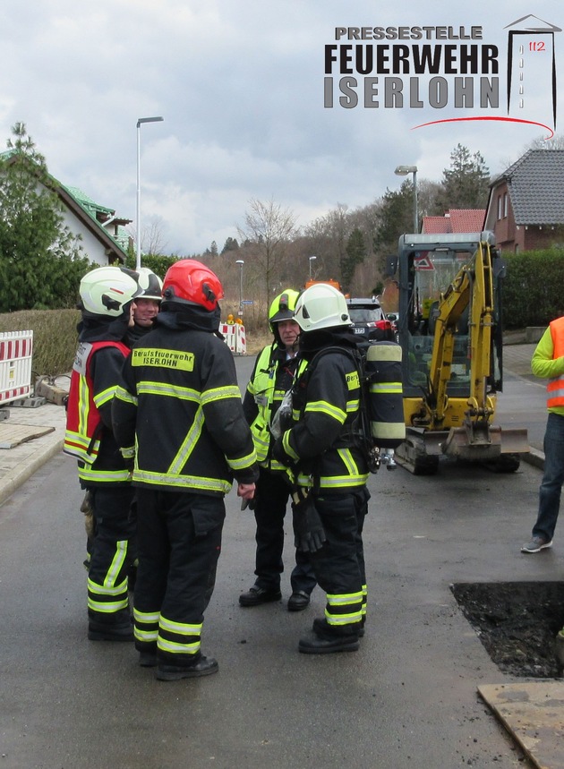 FW-MK: Bagger beschädigt Gasleitung