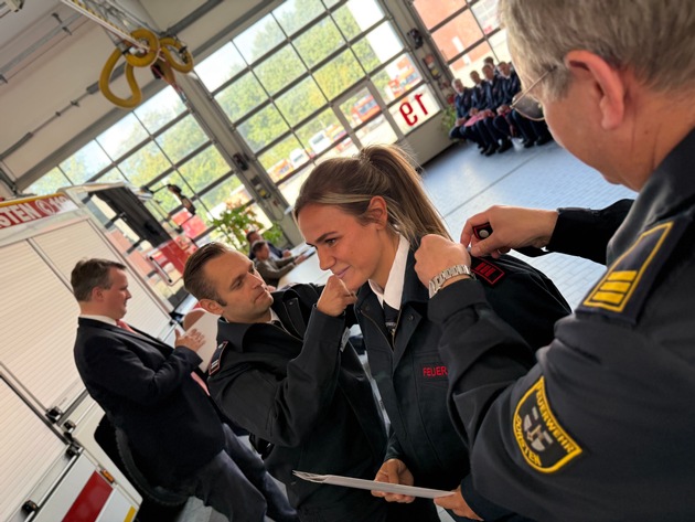 FW-Dorsten: Neue Brandmeister verstärken die Feuerwehr Dorsten