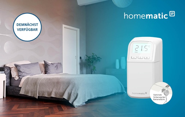 Homematic IP Heizkörperthermostat – kompakt plus: der Heizkörperthermostat speziell für die Wohnungs- und Gebäudewirtschaft