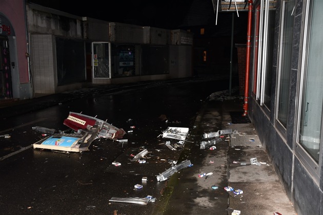 POL-AC: Zigarettenautomaten gesprengt - Polizei ermittelt nach mehreren Fällen