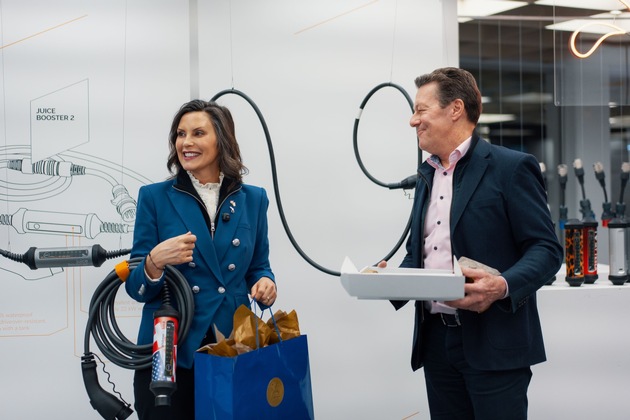 Aktuelle Pressemeldung: Michigans Gouverneurin Gretchen Whitmer besucht Juice Technology