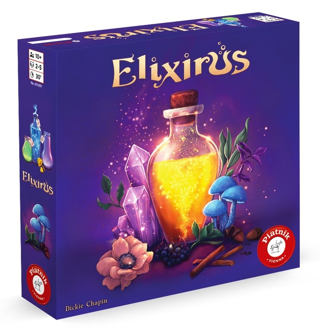Elixirus: Atmosphärischer Wettstreit um magische Zaubertränke - Taktisches Familienspiel von Piatnik