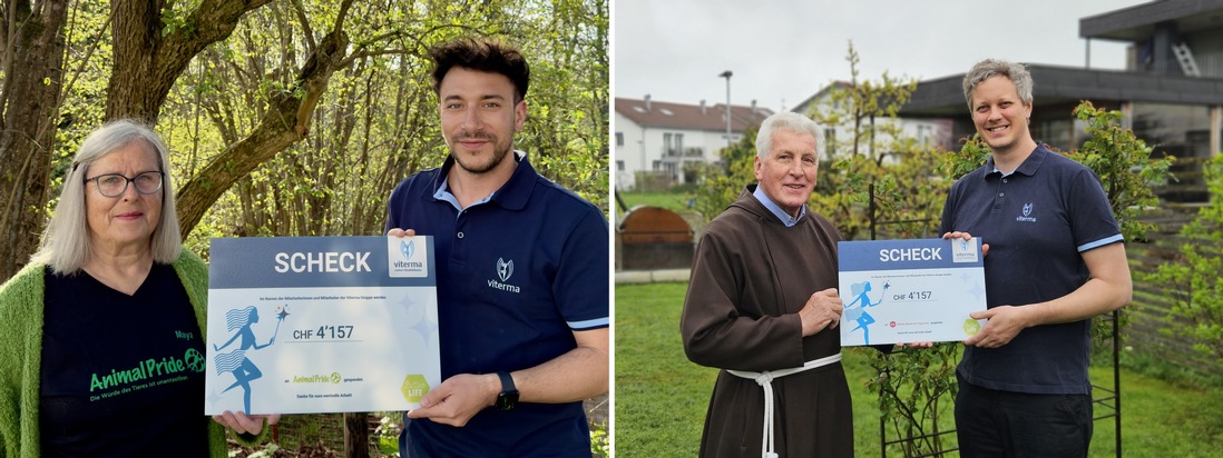 Gemeinsam Gutes tun: Viterma Mitarbeitende sammeln &uuml;ber 9.000 Euro f&uuml;r Mensch und Tier