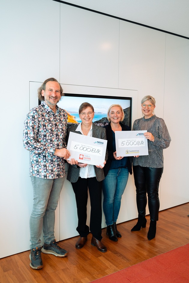 Bewegung für den guten Zweck: Mitarbeitende von Nestlé Health Science erwanderten 20.000 Euro