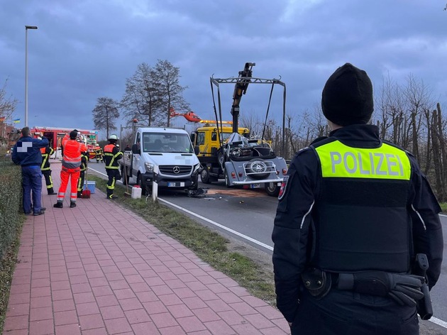 POL-STD: 58-jähriger Autofahrer bei Unfall in Jork schwer verletzt