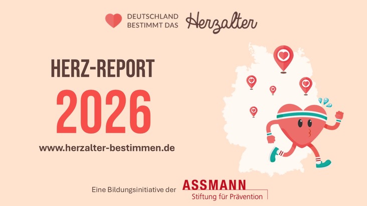 Assmann-Stiftung f&uuml;r Pr&auml;vention: Ist Ihr Herz &auml;lter als Sie? Neue Auswertung von mehr als 900.000 Herzaltertests