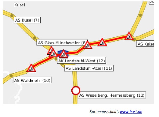 POL-PPWP: Baustellensituation sorgt für Staus und verstopfte Straßen