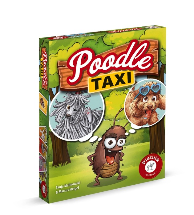 Poodle Taxi: Achtung, Floh-Alarm! Ein flottes Kartenspiel für die ganze Familie von Piatnik