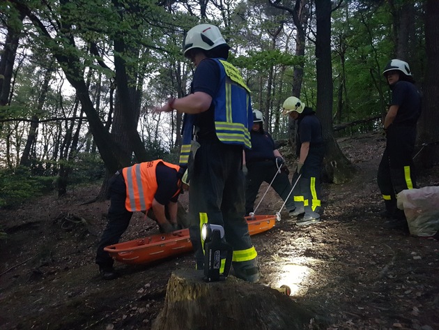 FW-EN: Waldbrand und vermisste Personen - Groß angelegte Übung im Schwelmewald
