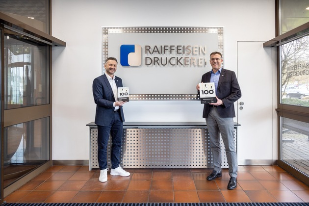 Die Raiffeisendruckerei zählt zu den mittelständischen Top-Innovatoren Deutschlands