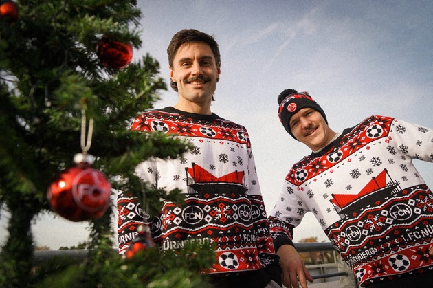 1. FC Nürnberg präsentiert ersten nachhaltigen Christmas-Sweater
