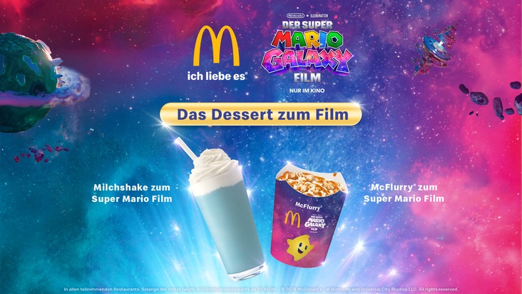 Entdecke die Super Mario Galaxie bei McDonald's!