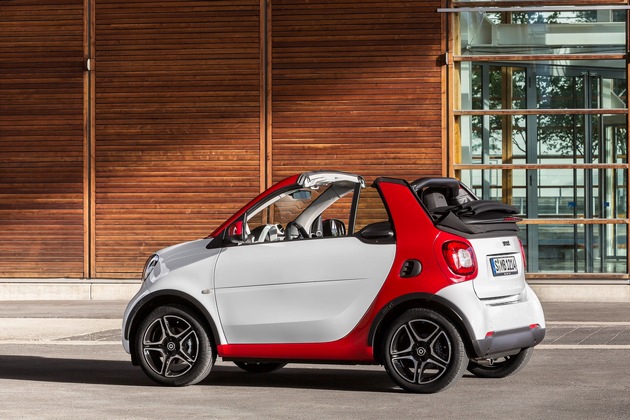 Nouvelle smart fortwo cabrio: La citadine estivale