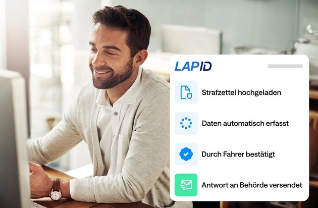 LapID Service GmbH: LapID automatisiert Strafzettelmanagement: Neues KI-basiertes Tool spart bis zu 80% Zeit ein